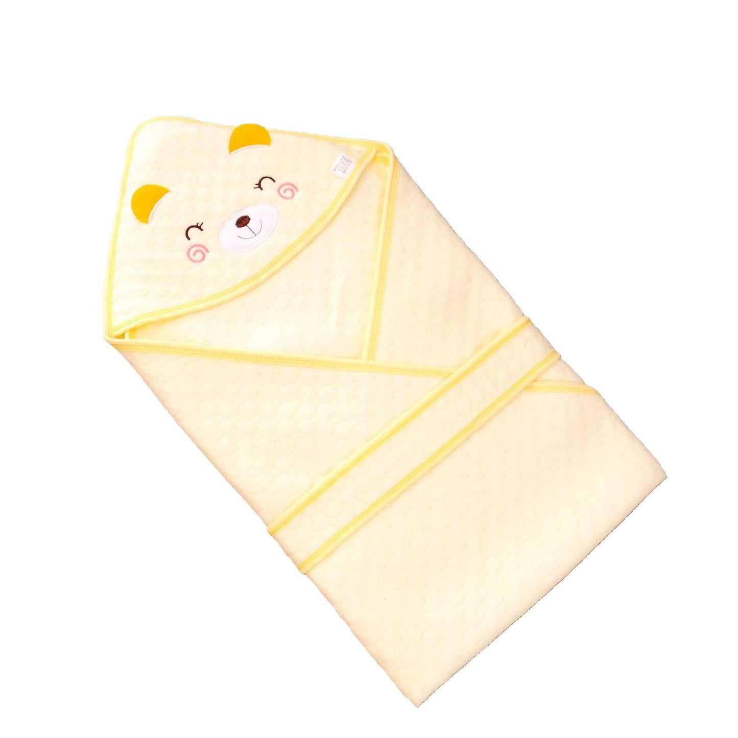 Baby Hooded Towel 100% Cotton 80x80cm Absorbent Bath Towel with Hood for Newborns & Toddlers 6 Colours Soft & Breathable, Swaddle Blanket, Nursery Blankets