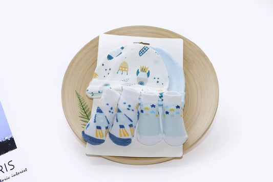 2 Sets Cotton Baby Hat & Socks