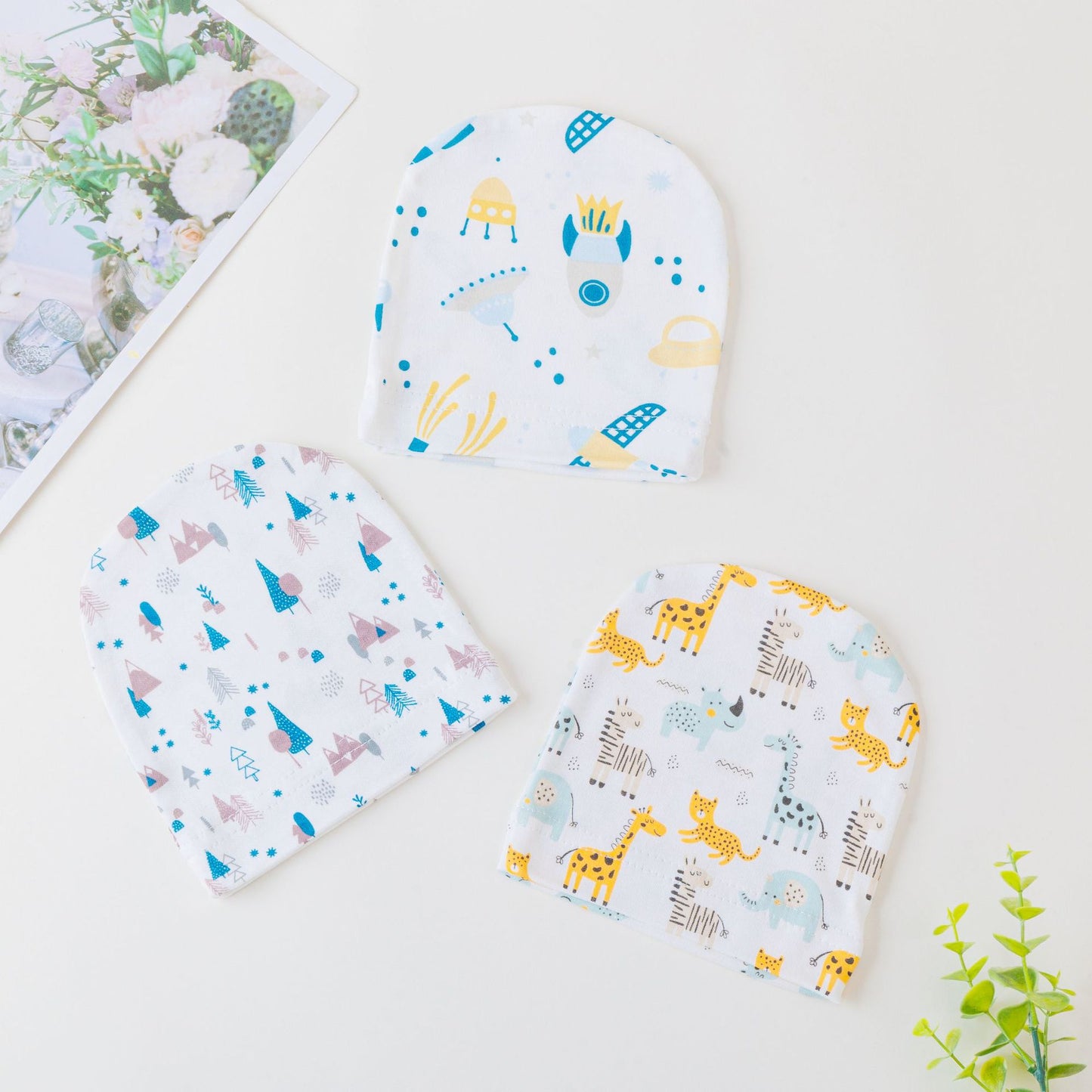 Soft Touch Baby Hat Baby Boys Girls Cotton Hat Newborn 0-12 Months